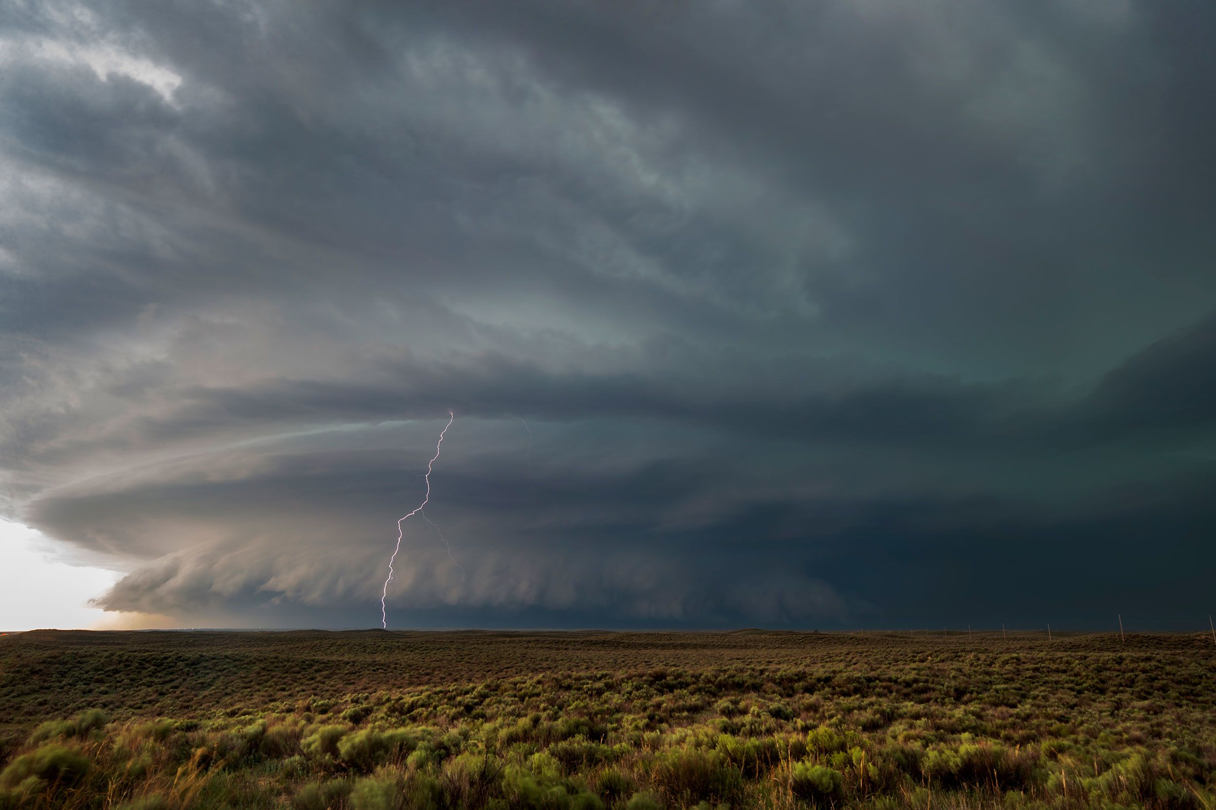 <i>NOAA via CNN Newsource</i><br/>A supercell has a hook echo (located near the Blanchard and Dibble labels) in this radar image from Oklahoma on April 19