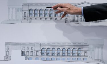 Work continues on the construction of the ballroom at the White House