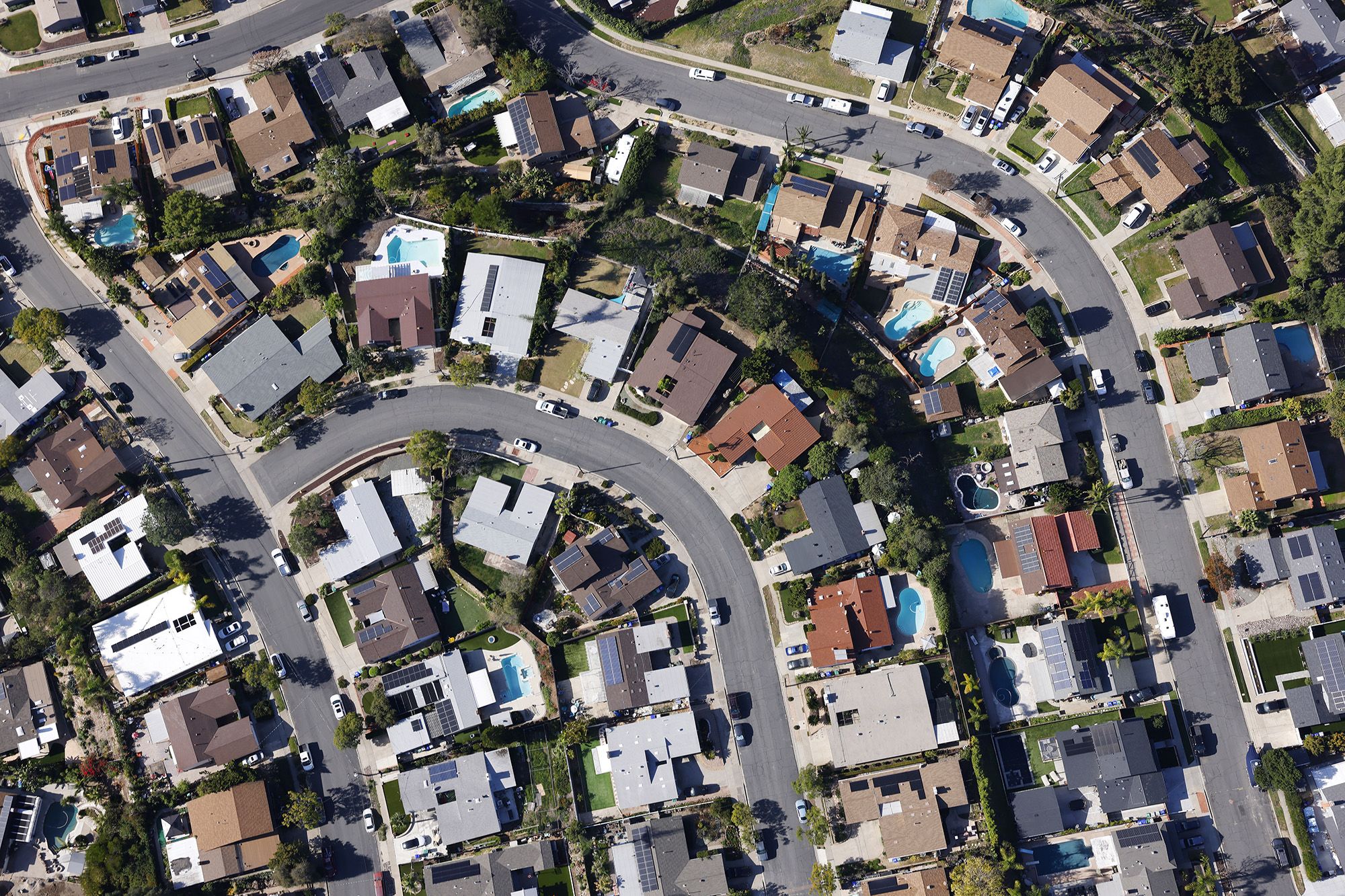 <i>K.C. Alfred/The San Diego Union-Tribune/Getty Images via CNN Newsource</i><br/>In an aerial view