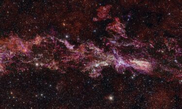 The ACES captured a map of the cold gas in the Central Molecular Zone in motion. The colors in the photo represent identified chemical species and gas velocities using spectroscopy.