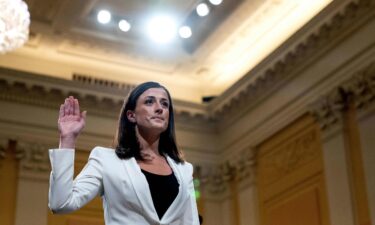 Former White House aide Cassidy Hutchinson poses for a portrait in New York on September 26