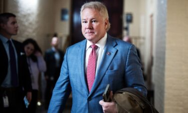 Rep. Warren Davidson leaves a meeting of the House Republican Conference in the US Capitol on November 18.