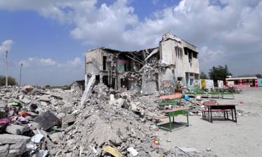 At least 168 children and 14 adults died in the attack