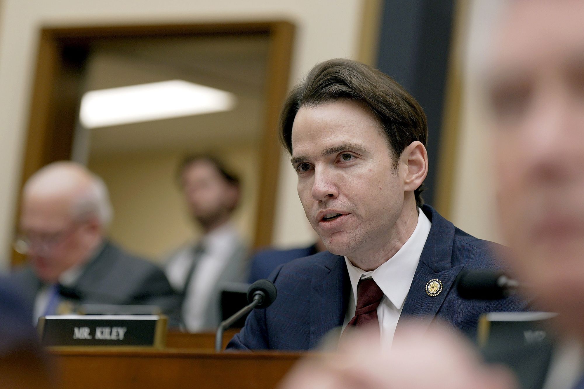 <i>Al Drago/Getty Images via CNN Newsource</i><br/>US Rep. Kevin Kiley on Capitol Hill on January 22 in Washington