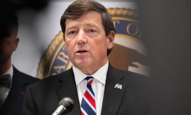 Interim U.S. attorney for the District of Columbia Ed Martin speaks during a press conference on May 13