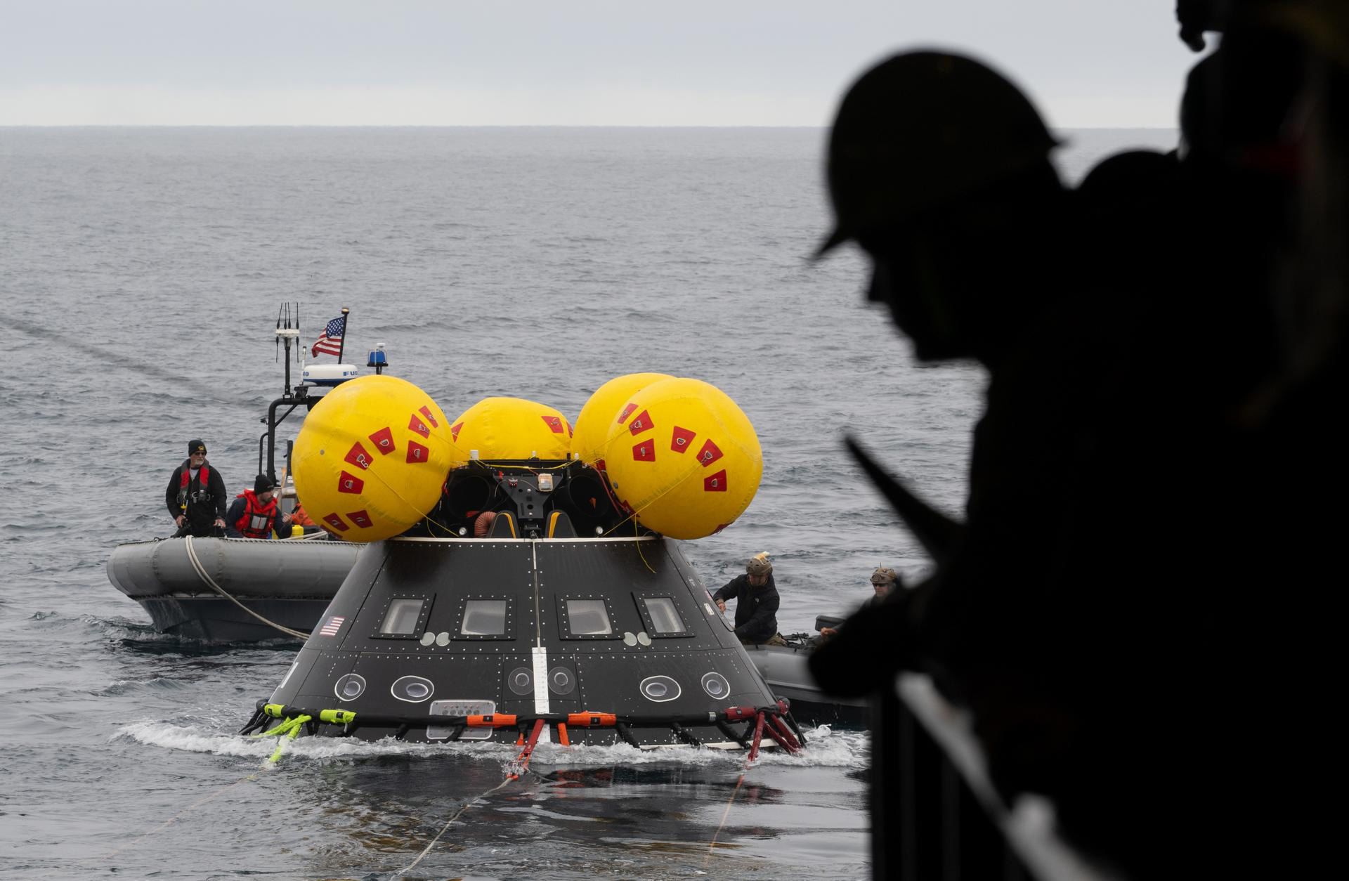<i>Brandon Hancock/NASA via CNN Newsource</i><br/>The Orion crew capsule sits above the service module and the ICPS.