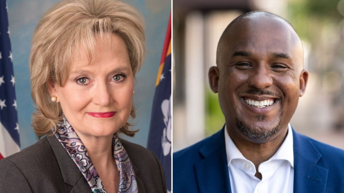 <i>House or Representatives/Scott Colom campaign via CNN Newsource</i><br/>Sen. Cindy Hyde-Smith