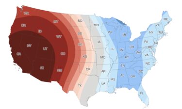 A record-setting Western heat wave will settle in while winterlike cold returns to the East.