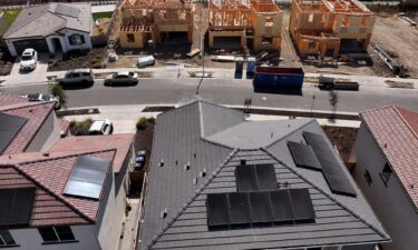 Homes under construction at a new housing development in Richmond