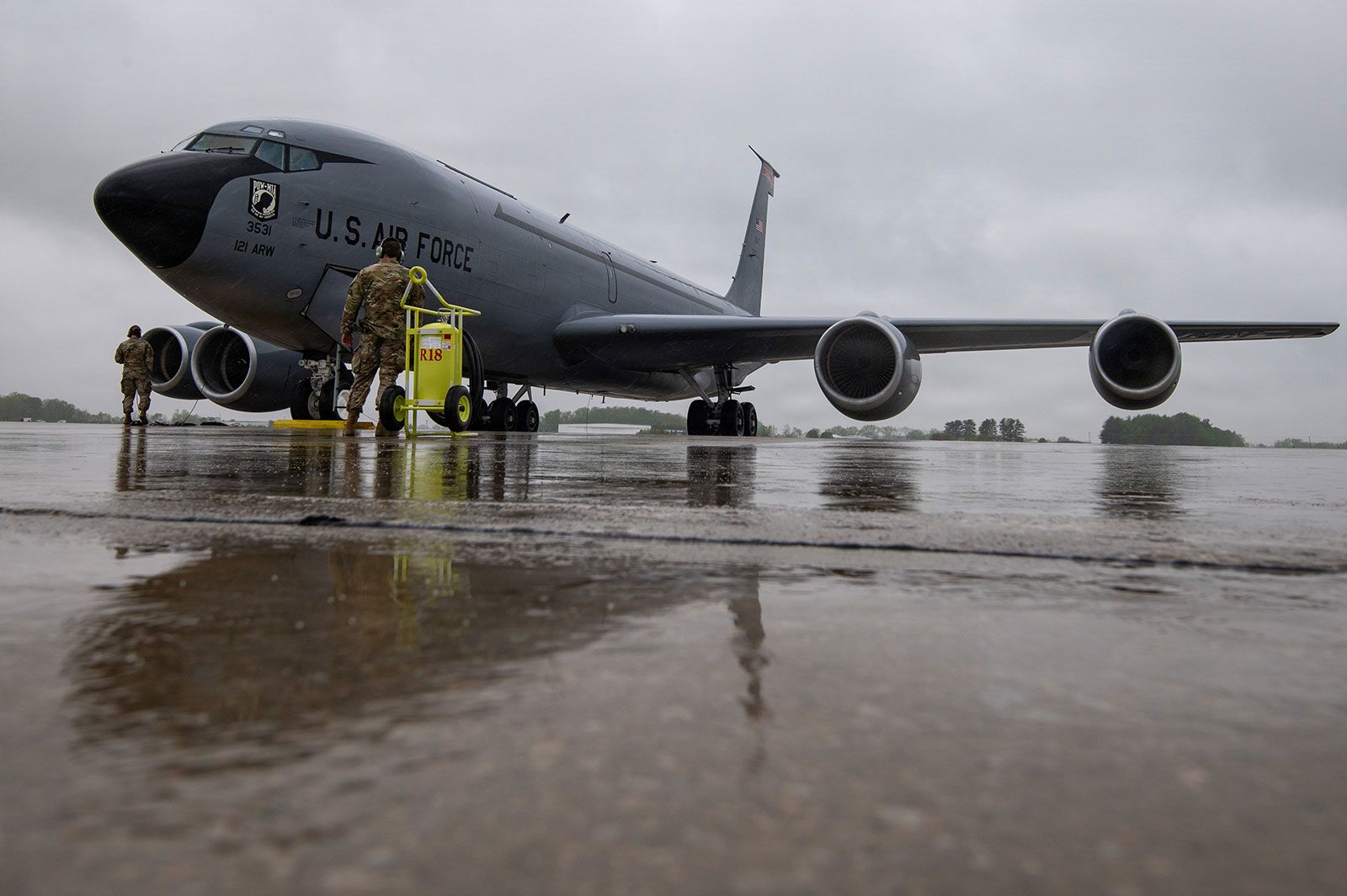 <i>Staff Sgt. Ivy Thomas/Ohio National Guard via CNN Newsource</i><br/>An Ohio Air National Guard KC-135 Stratotanker sits on the flight line during Live in ‘25 at Wilmington Air Park in Wilmington Ohio