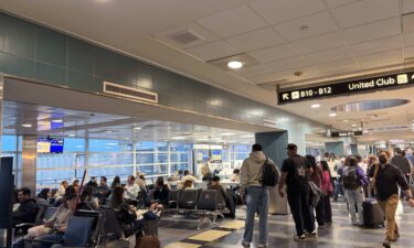 A view of the control tower at Ronald Reagan Washington National Airport on October 9