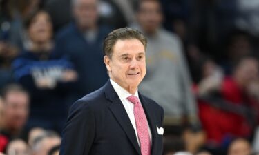 St. John's Red Storm head coach Rick Pitino greets forward Zuby Ejiofor (24) after substituting him out of the game in the second half against Marquette in January.