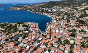 An aerial view of Foca district