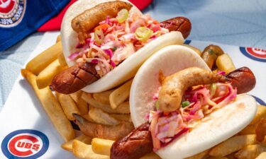 A two-foot flour tortilla brushed with smoky guajillo pepper sauce