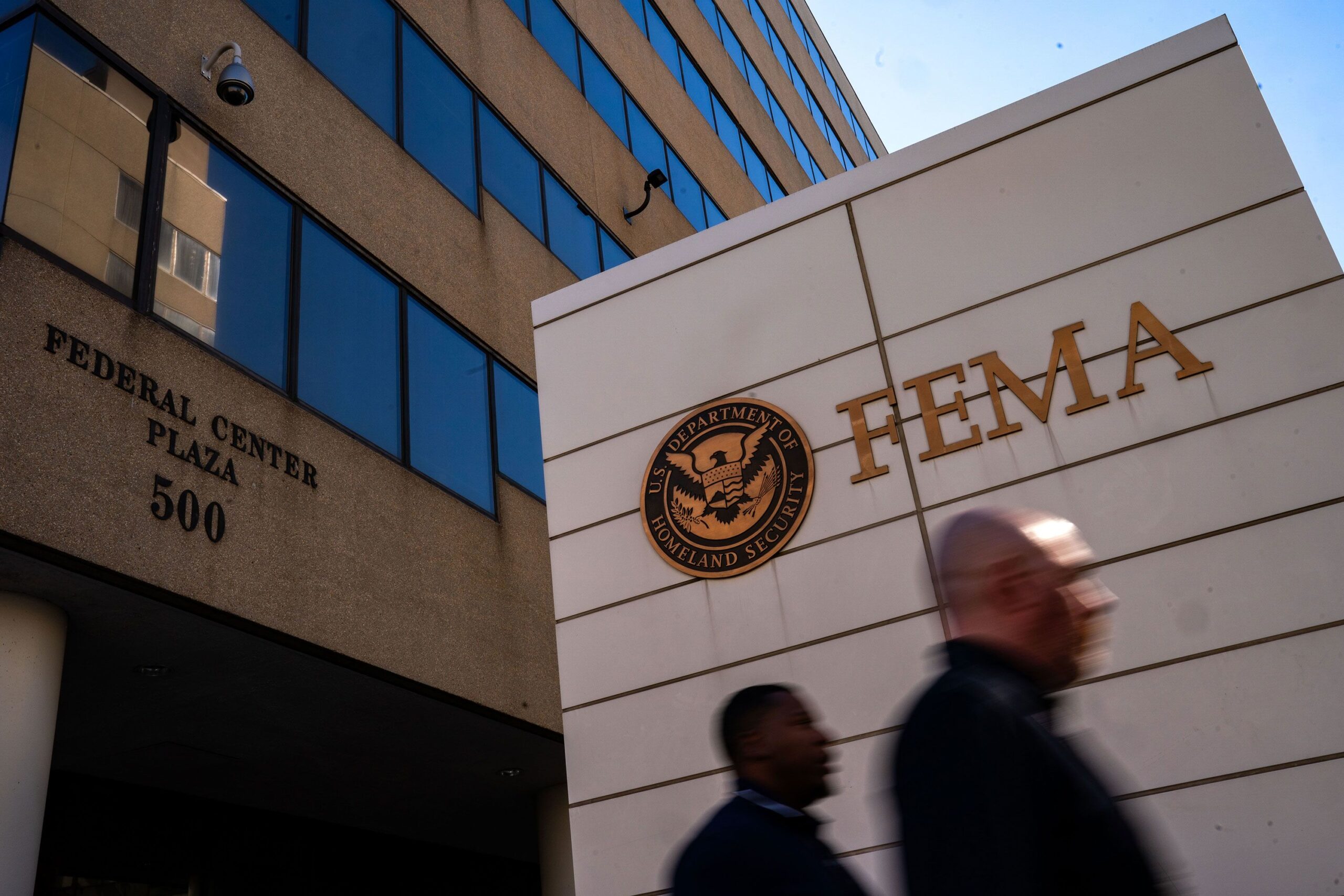 <i>Kent Nishimura/Getty Images via CNN Newsource</i><br/>Pictured is the Federal Emergency Management Agency Headquarterson in 2024 in Washington