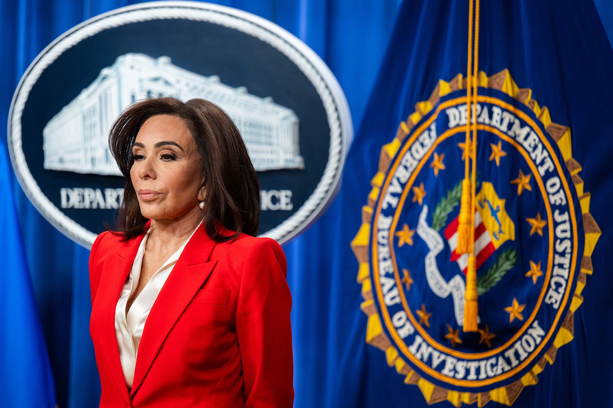 <i>Annabelle Gordon/Sipa USA/AP via CNN Newsource</i><br/>DC US Attorney Jeanine Pirro in Washington