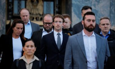 Meta Platforms CEO Mark Zuckerberg departs the court after taking the stand at a trial in a key test case accusing Meta and Google's YouTube of harming kids' mental health through addictive platforms