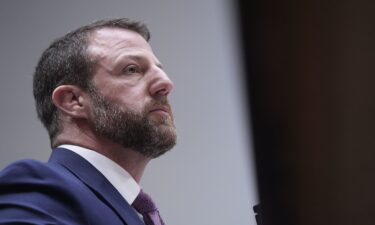 Sen. Markwayne Mullin at his confirmation hearing to serve as secretary for the Department of Homeland Security