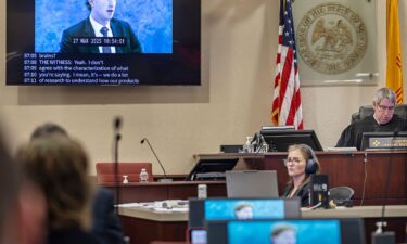 A recording of Meta CEO Mark Zuckerberg's deposition is played for the jurors on March 4