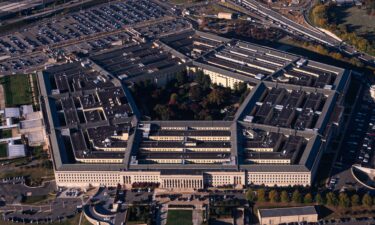 Aerial view of the Pentagon building in Arlington
