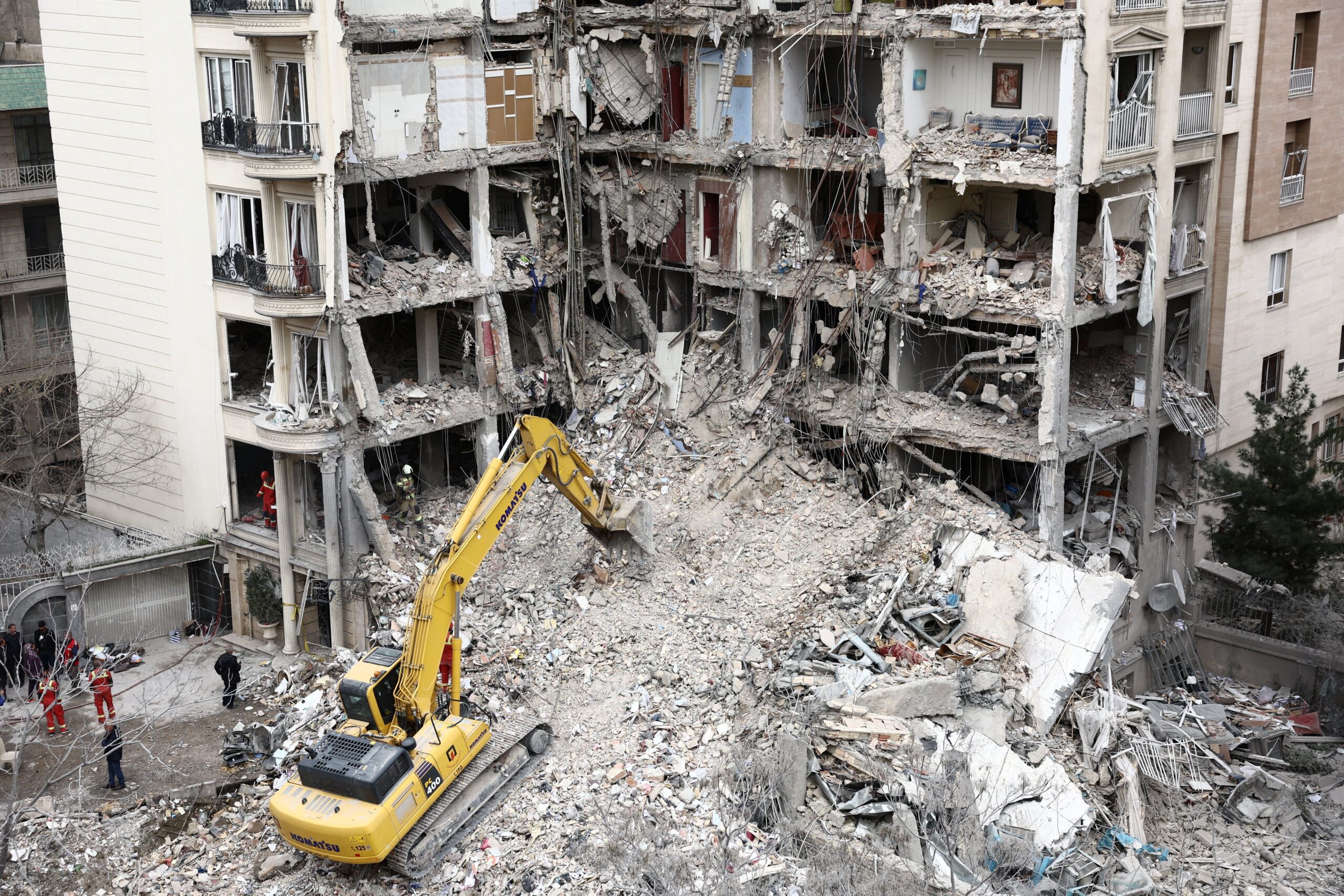 <i>Majid Asgaripou/Wana News Agency/Reuters via CNN Newsource</i><br/>A view of a residential building damaged by a strike