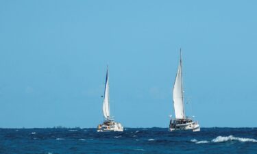 Two boats carrying humanitarian aid for Cuba and crewed by activists depart Isla Mujeres on March 21.