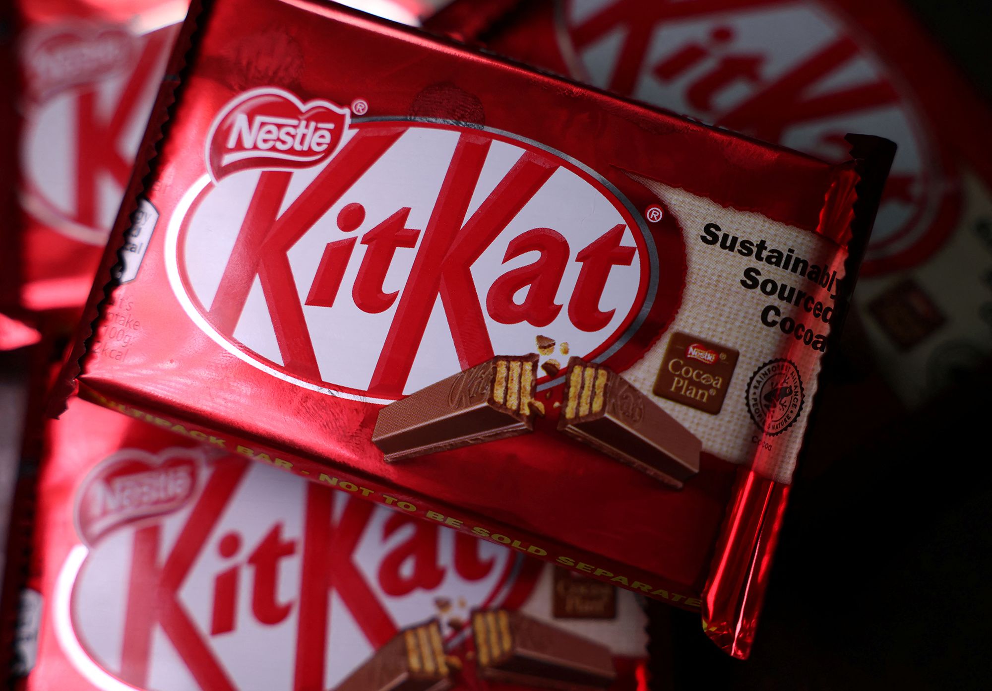 <i>Phil Noble/Reuters via CNN Newsource</i><br/>Bars of KitKat