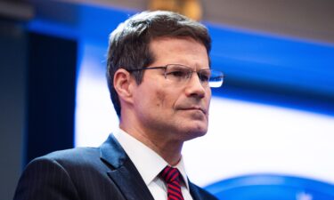 US Solicitor General D. John Sauer attends a press briefing held at the White House on February 20.