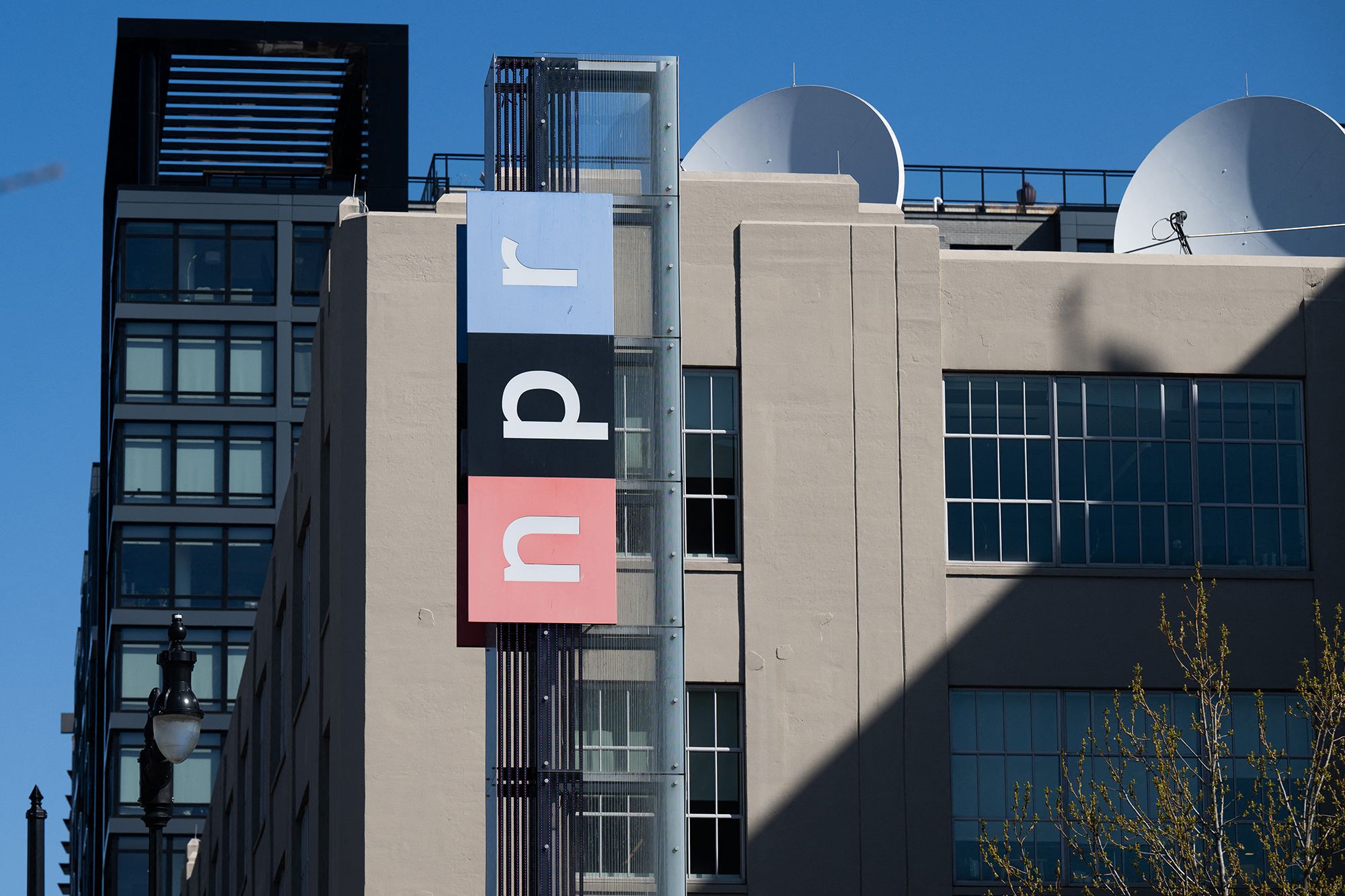 <i>Saul Loeb/AFP/Getty Images via CNN Newsource</i><br/>The headquarters for National Public Radio in Washington