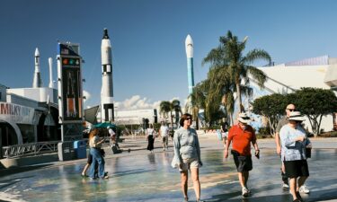 Beer Can Chicken is served at Cocoa Beach Fish Camp Grill. In the 1960s the building was the Polaris Motel and its bar was a favorite among astronauts.