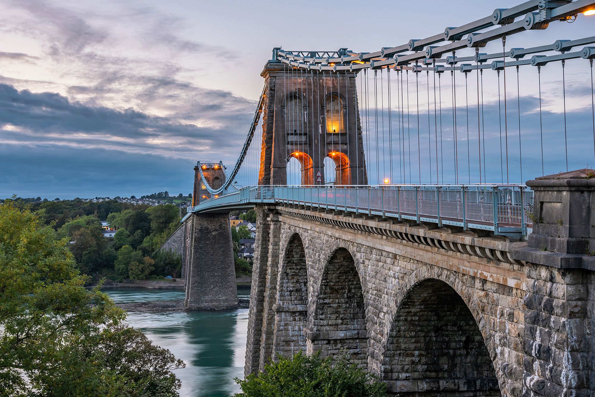 <i>Francis Bedford/Epics/Hulton Archive/Getty Images via CNN Newsource</i><br/>Telford chose a suspension bridge partly to ensure that boats crossing the busy channel wouldn't be disturbed.