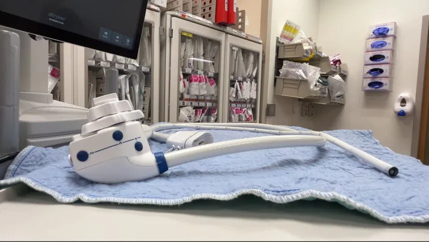 A colonoscope in a hospital room. March 18, 2026.
