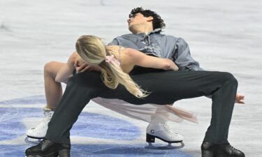 Piper Gilles and Paul Poirier compete in the free dance at the 2026 World Figure Skating Championships.