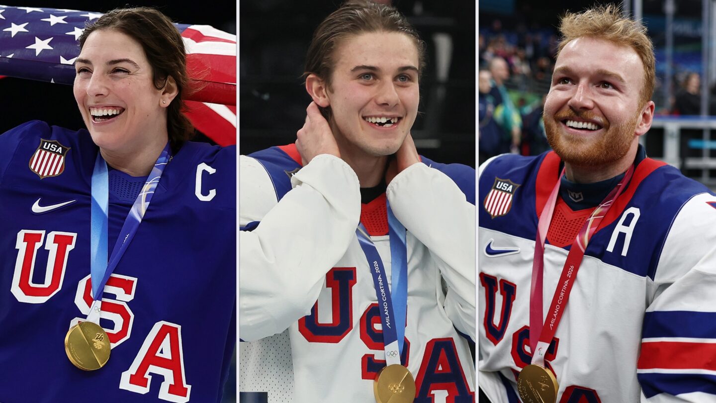 <i>NBC Olympics</i><br/>Members of the gold-medal winning men's