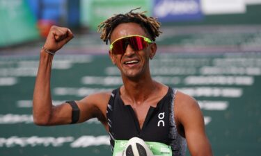 Yemaneberhan Crippa Ira Vainqueur during the Schneider Electric Marathon de Paris 2026 on April 12
