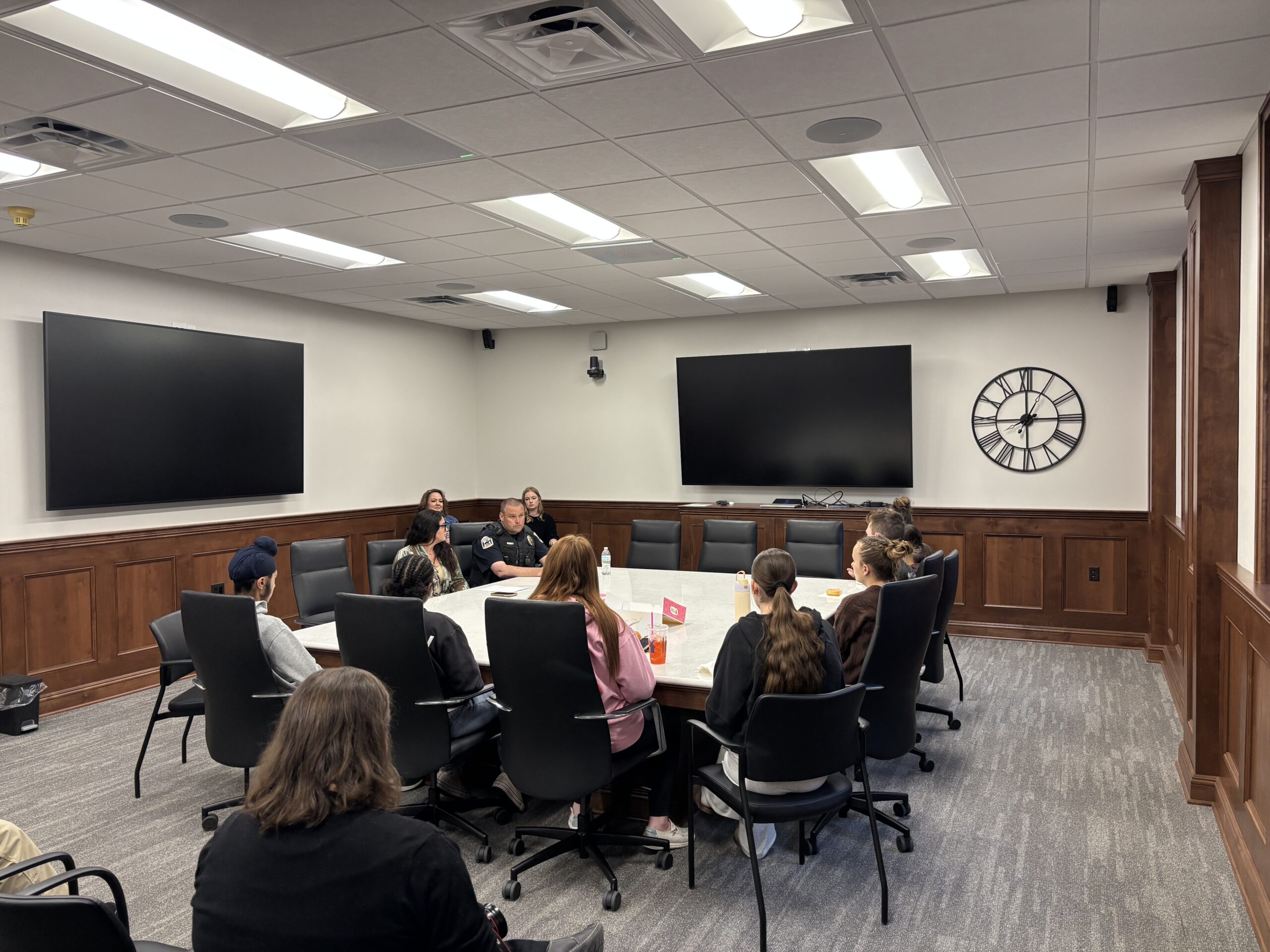 Student Voice Alliance meeting at City Hall.