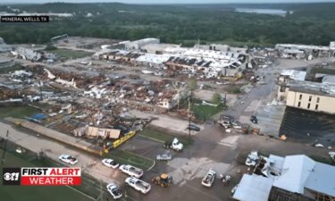 Several people are injured after a tornado in Mineral Wells