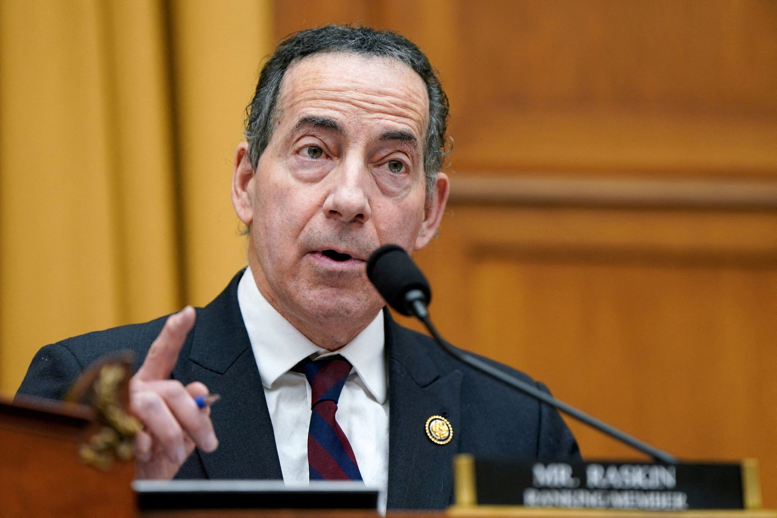<i>Elizabeth Frantz/Reuters/File via CNN Newsource</i><br/>Ranking Member Jamie Raskin speaks at a House Judiciary Committee hearing on Capitol Hill in Washington