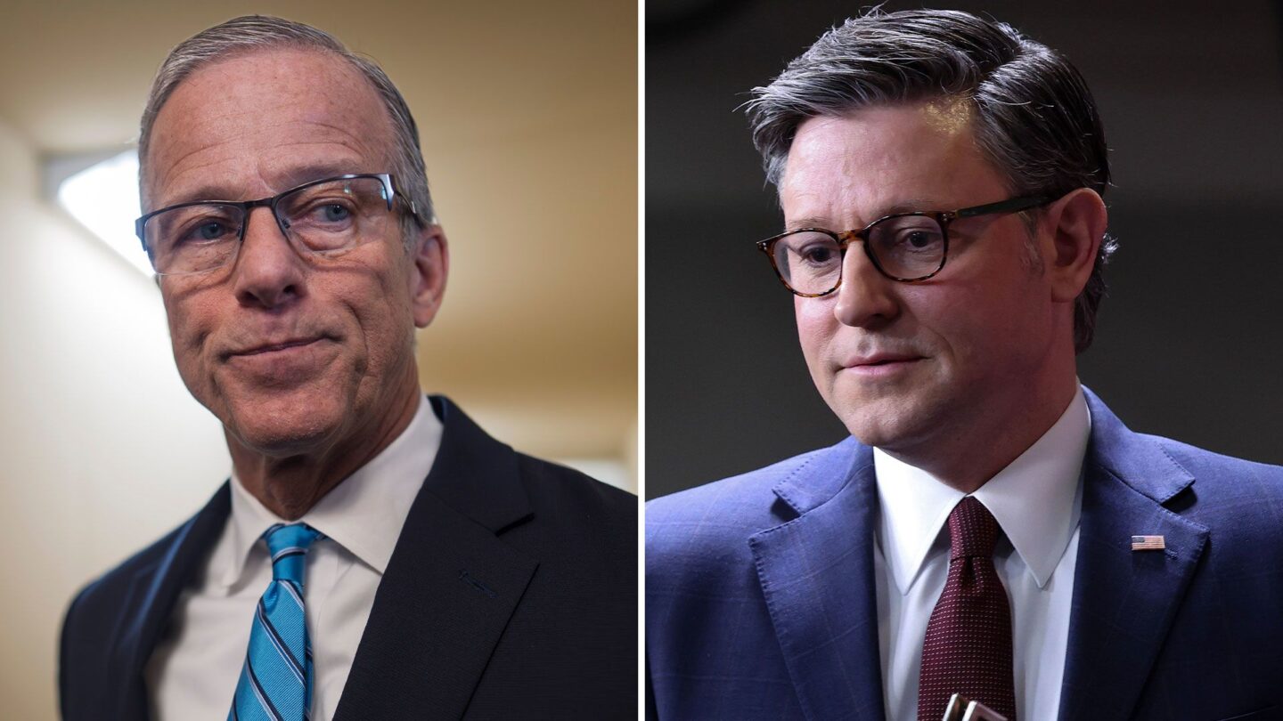 <i>AP/Getty Images via CNN Newsource</i><br/>Senate Majority Leader John Thune