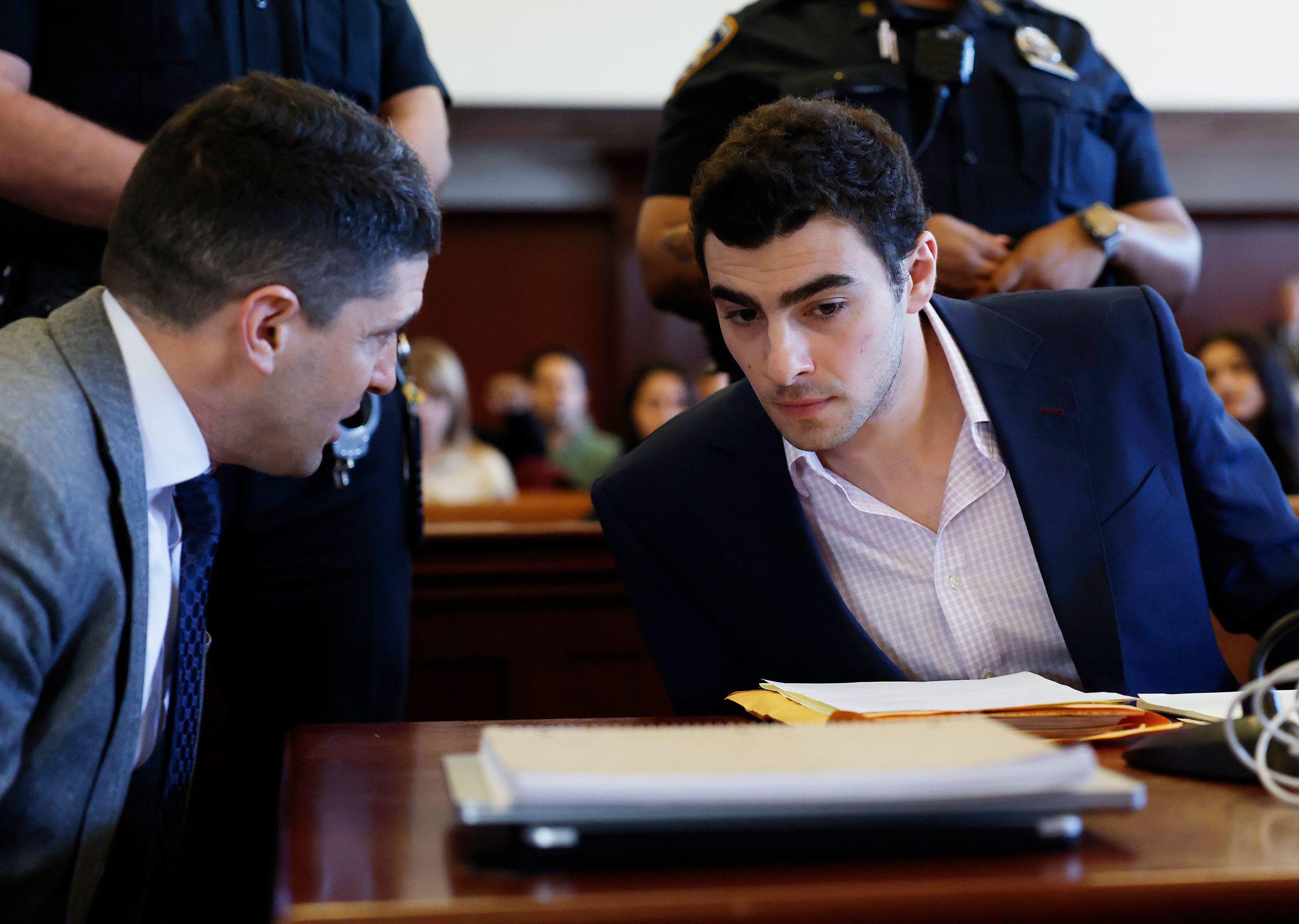 <i>John Angelillo/Pool/Getty Images via CNN Newsource</i><br/>Luigi Mangione appears for a suppression of evidence hearing in the killing of UnitedHealthcare CEO Brian Thompson in Manhattan Criminal Court on December 9