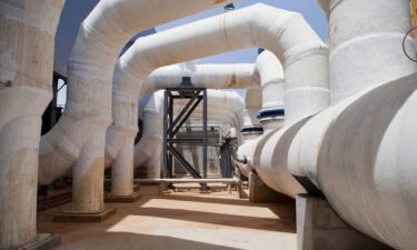 A desalination plant operates in Rishon LeZion