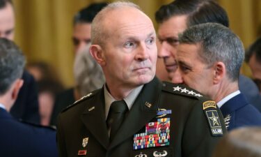 Chief of Staff of the Army Gen. Randy George attends a Medal of Honor Ceremony in the East Room of the White House on March 2.