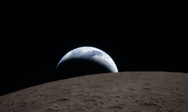 The first mission photo from the far side of the moon