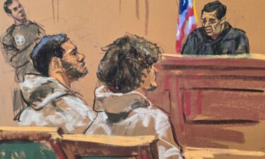 Emir Balat detained by New York Police Department officers in New York City on March 7.