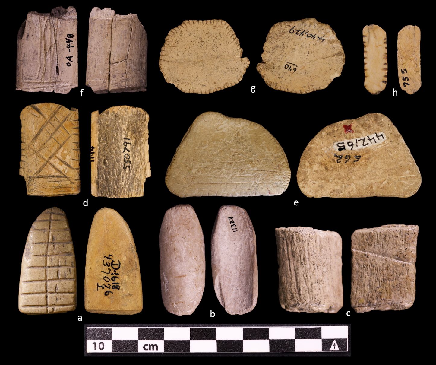 <i>Robert Madden via CNN Newsource</i><br/>Early examples of Native American dice are pictured.