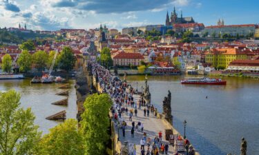 The medieval Charles Bridge in Prague is one of the most popular tourist destinations in the Czech capital.