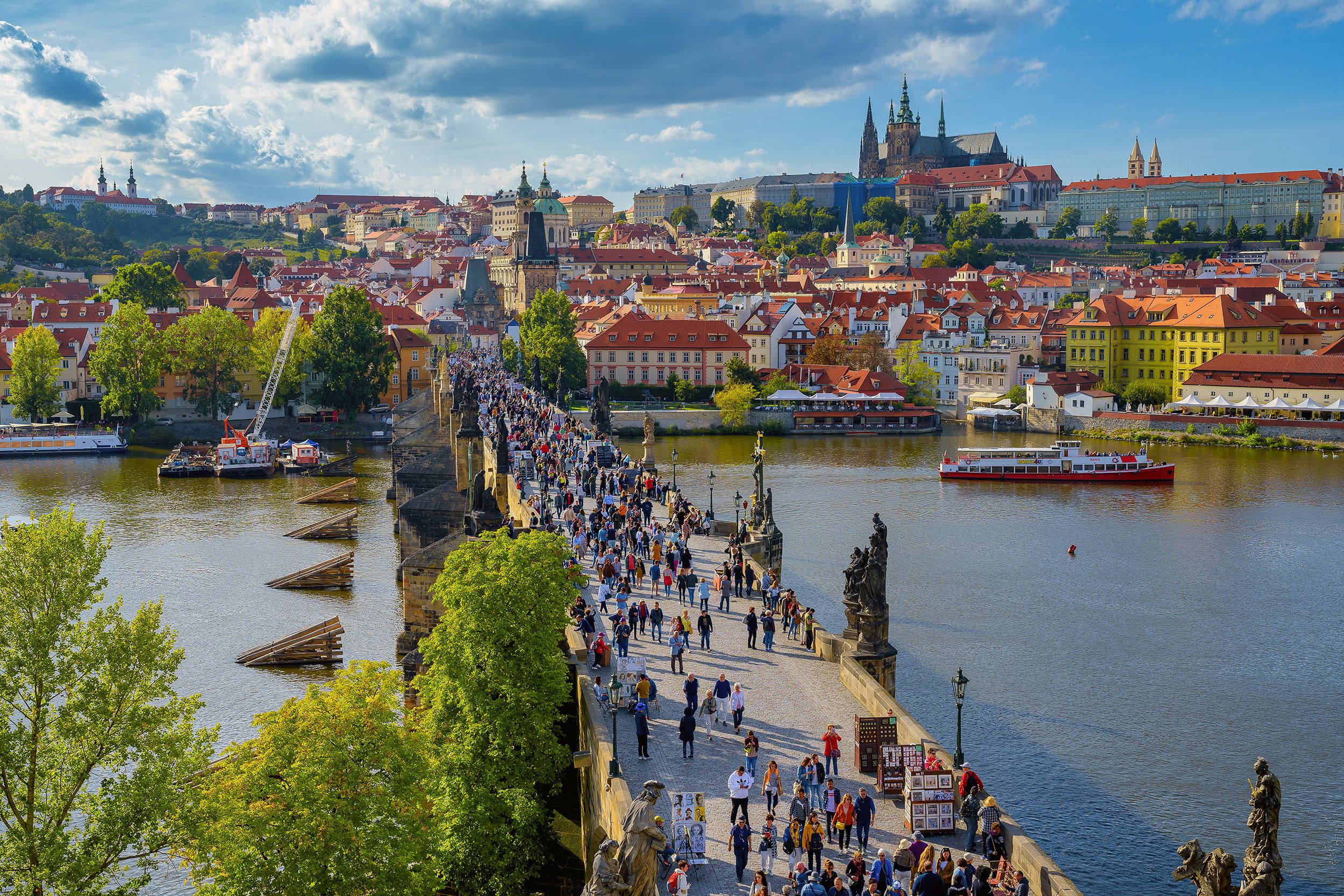 <i>Ratnakorn Piyasirisorost/Moment RF/Getty Images via CNN Newsource</i><br/>The medieval Charles Bridge in Prague is one of the most popular tourist destinations in the Czech capital.