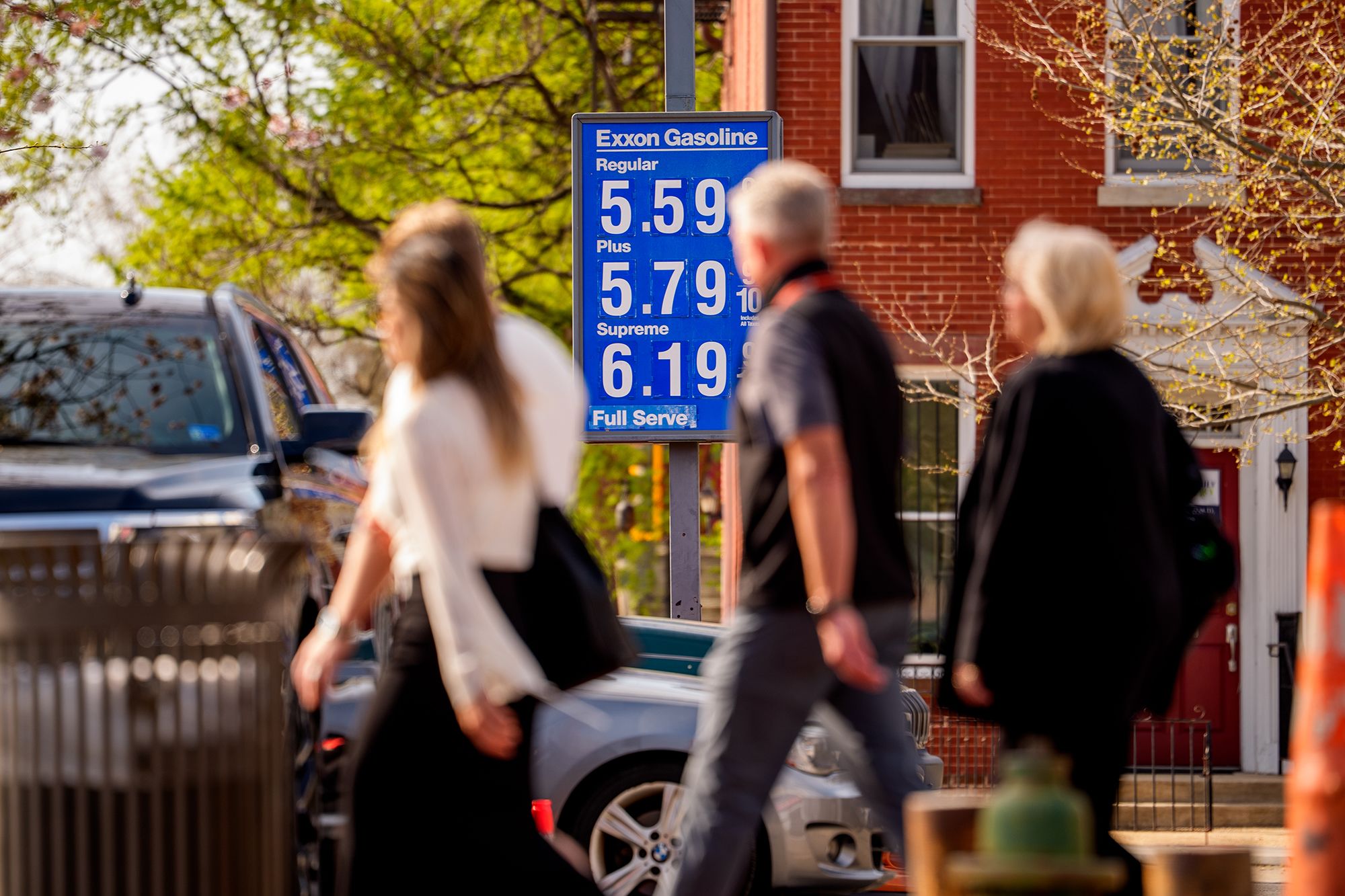 <i>Andrew Harnik/Getty Images via CNN Newsource</i><br/>Sharply rising gas prices are projected to drive inflation in March to the highest level in nearly two years.