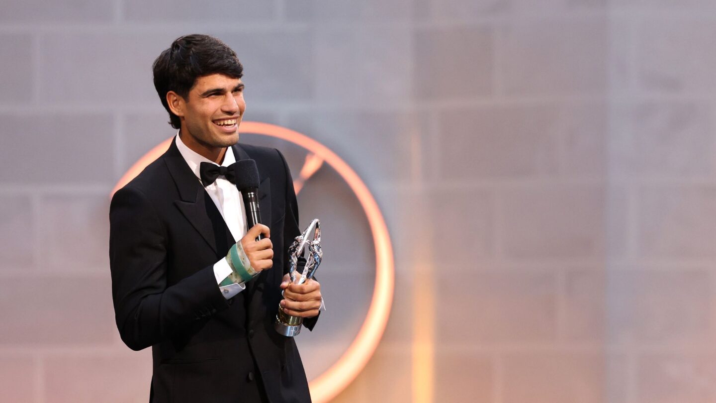 <i>NBC Olympics</i><br/>Carlos Alcaraz is named the Laureus World Sportsman of the Year.