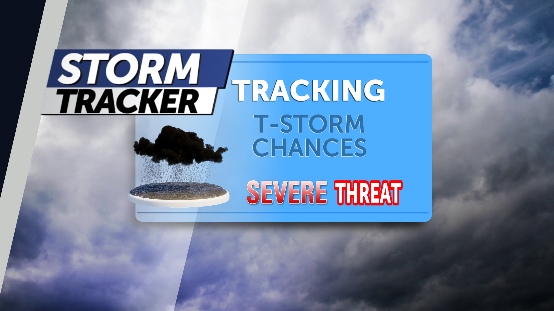 Tracking t-storm chances, severe threat Sunday night and late Monday